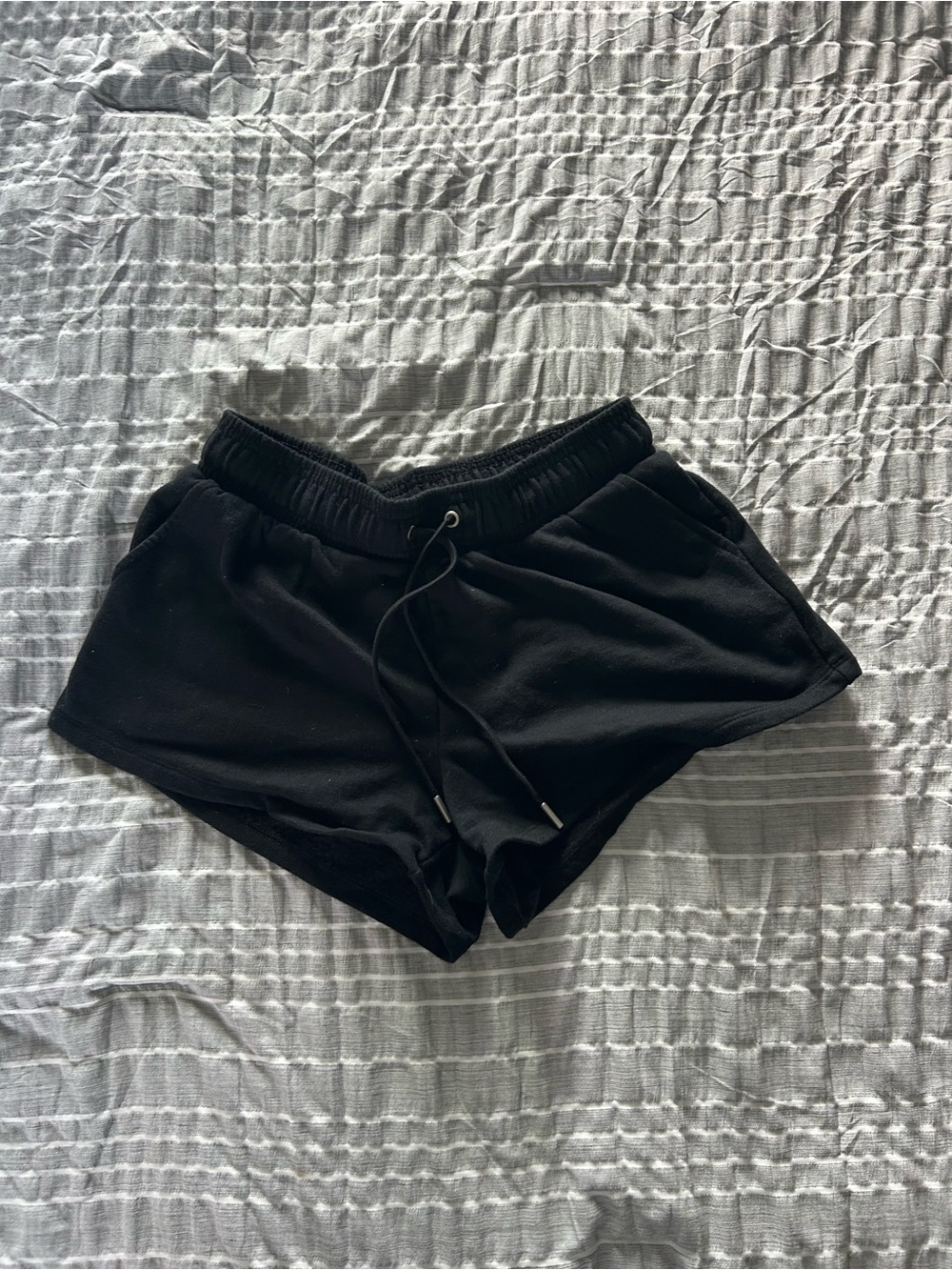 Auden Black Athletic Drawstring Shorts
